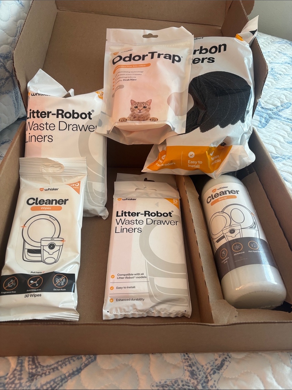 Whisker Litter-Robot Waste Drawer Liners & Cleaner Kit - White
